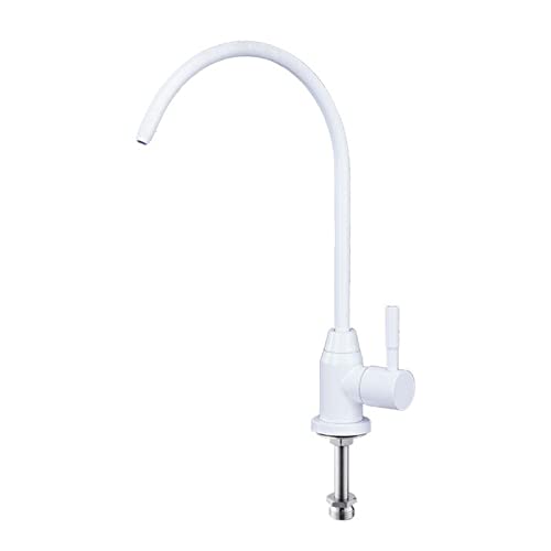 Grifo De Osmosis Inversa Blanco Solo Agua Fría Acero Inoxidable Giratorio Un Orificio Grifo Agua Potable Cocina-A Grifo De Osmosis Inversa Blanco Solo Agua Fría Acero Inoxidable Giratorio Un Orificio Grifo Agua Potable Cocina-A