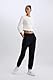 DeFacto Damen Cargohose - Hosen für Damen mit Taschen Wide Leg Pants Women Black S
