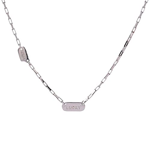Collier en argent pour femmes contre les allergies, chaîne de clavicule résistante