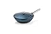 Westinghouse Performance Series Wok con tapa, 28 cm, apta para inducción, todos los tipos de cocina y horno, mango de acero inoxidable, color azul (WCCW0095028BL)