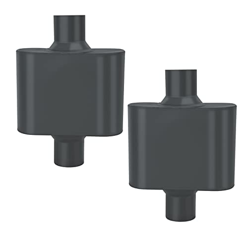Image of Pair of Single Chamber Performance Race Chambered Muffler 2.25 inch Center /Center Universal Muffler