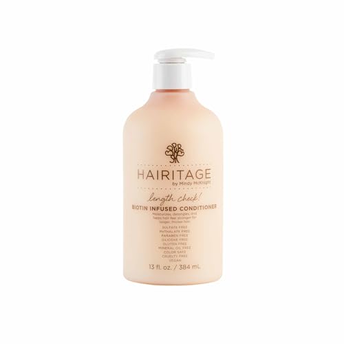 Hairitage Biotin & Jamaican Castor Oil Hair Conditioner for Thinning Hair - Promotes Hair Growth for Women and Men - Deep Conditioning Treatment - Extra-Strength Sulfate-Free - 13 Fl Oz