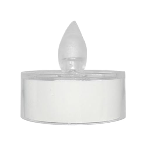 Velas de té LED, luces votivas parpadeantes sin llama, velas de té impermeables que funcionan con pilas, vela realista para exteriores, jardín, campamento y decoración del hogar, 2 V/50 mAh