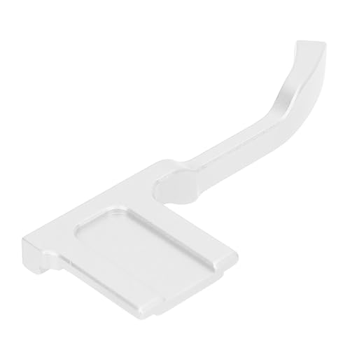 Empuñadura de metal con reposapiés para pulgar hacia arriba para GFX-50R Soporte para reposapiés de aleación de aluminio con protector de cubierta de zapata para cámara sin espejo (Plata)