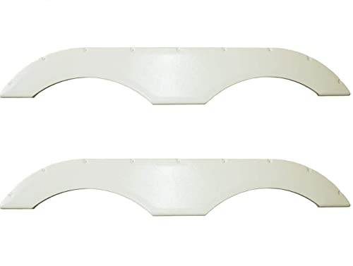 USAMADE Universal Fit Trailer RV Fender Skirts, Tandem Pair, Perfect for RV Campers and Trailers