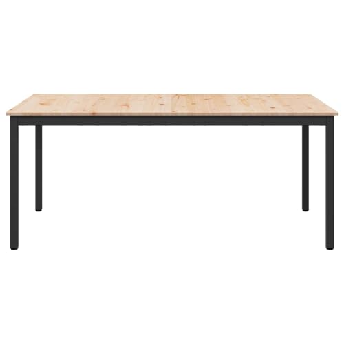 Table en pin massif 180 cm durable et très facile à nettoyer