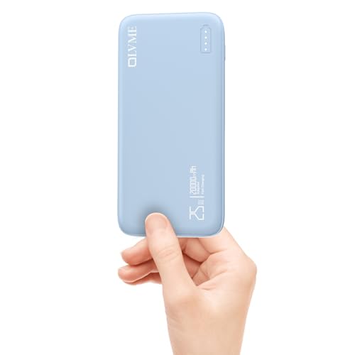 Image of OLVME Premium 20000mAh PD Power Bank |for iPhone,Samsung 50% in 30min | PD C to C Cable | 2 Type- C Port + 1 USB A 22.5W | Universal Compatible All Mobiles | Soft Matte Touch Blue