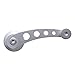 United Pacific 24009 Billet Aluminum Window Crank Handle Kit, Universal Application, 3 Adapters Included, Brushed Aluminum Finish – One Set (Pack of 2)