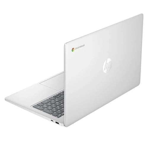 Image of HP Chromebook 15.6 inch Laptop, Ultra Light Business Laptop, Intel Processor N200, 8GB LPDDR5 RAM, 64GB eMMC, Intel UHD Graphics, Long Battery Life, HD Webcam, WiFi 6, Chrome OS, Silver (Renewed)