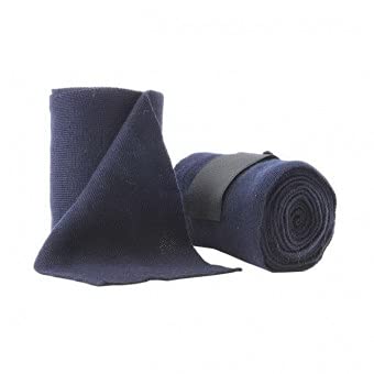 Bandages en laine Kavalkade marine pour cheval de selle