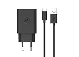 Motorola Turbopower 33 – czerwona ładowarka elektryczna z kablem USB-C – USB-C 33 W – szybkie ładowanie
