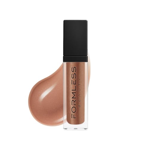 Formless Beauty by Jenny McCarthy Lip Gloss – Euphoria Lip (Chestnut-Brown Shine) – Hydrating, Clean, Non-Toxic, High-Shine Finish