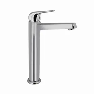 JAQUAR Continental Prime Series Table Mounted Tall Boy HOT and Cold Basin Mixer (Chrome) | TOP Lever, Brass Body Water Tap/Faucet/Cock for Bathroom | COP-CHR-005BPM