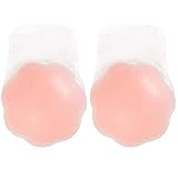 Protege y levanta los senos. OcioDual 2X Adhesivos Alza Senos Pechos Silicona Cubre Pezoneras Copa A B C Flores Reusable Invisible Realzador de Belleza