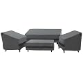 loriano Patio Furniture Cover Set, 4 Piece Outdoor Furniture Cover Waterproof, 600D Heavy Duty Lawn Patio Set Covers (Large, Grey)