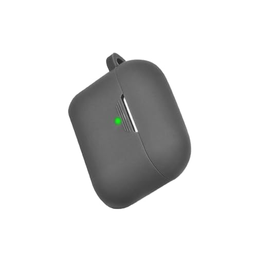 Image of GRIPP Rubon Silicone Case with Carabiner for AirPods Pro (1st Generation), 360 Shock Protection, Precise Cutout, Wireless Charging Support, Durable & Stylish - Charcoal
