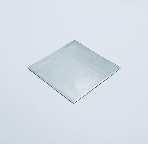 Kolamoon 5Pcs Pure Zinc Zn Sheet 0.5Mm 100X100Mm 99.99% Pure Zinc Metal Foil For Lab Science Diy Craft Metalworking #TOP1