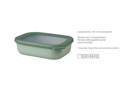 Mepal - Multi Bowl Rectangular Cirqula - 1500 ml - Nordic white – Ansicht 4