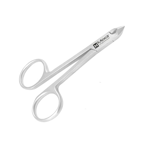 MACS CUTICLE NIPPER SCISSORS STYLE ,Cuticle Clipper, Nail Clipper,With Scissors Style,Mini Clipper/Nipper -Half Jaw Professional Quality,Manicure, Stainless Steel -4-029