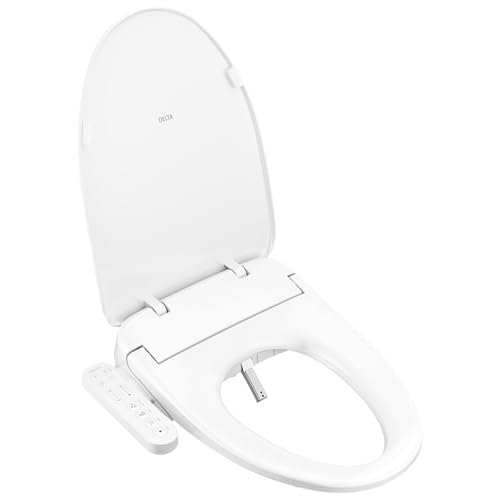 Delta Faucet Refresh Standard Elongated Electric Bidet Toilet Seat Warm Water Bidet Bidet Attachment for Toilet Toilet Seat Bidet Bidet Toilet Seat Elongated White 893005E-WH
