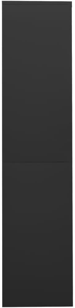 Office Cabinet Anthracite Steel 35.4x15.7x70.9 in with 4 Adjustable Shelves and Sliding Doors for Secure Storage and Durable Construction