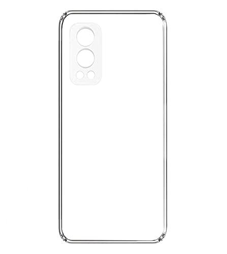Image of Soft Flexible Silicone Back Cover Compatible with OnePlus Nord 2 5G, Transparent Case and Screen Guard
