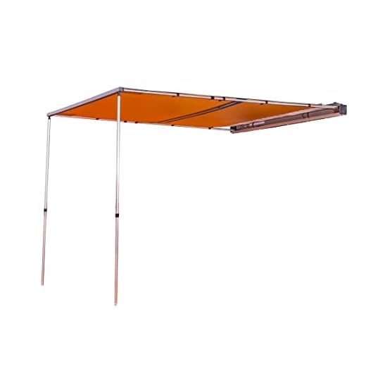 ARB 4x4 Accessories 814411 Retractable Aluminium Awning with Led Light Strip Included 2500x2500mm 8.2 Feet x 8.2 Feet Deal for Camping, Roadtrips, Outdoor Trips, Travel, Expedition, RV, Camper, 4x4