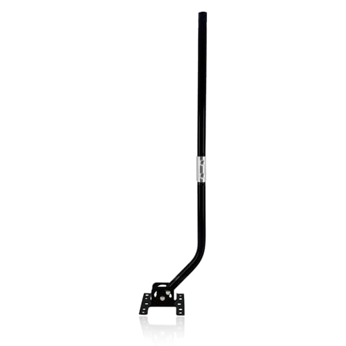FMUSER Antenna Mast Pole Adjustable TV Antenna Mounting Pole with Weatherproof Mount Bracket Ideal for Outdoor Antenna Satellite Dish Weather Station Installation