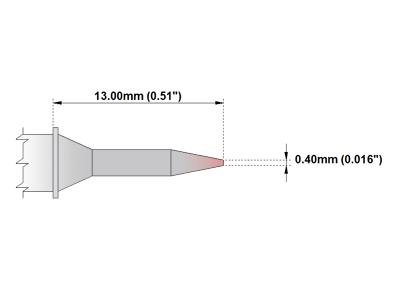 Image of Thermaltronics PM75CS150 Conical Sharp 0.4mm (0.016in)