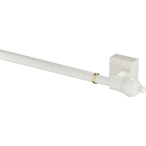 WDYB Wht Magnetic Cafe Rod WDYB Curtain rods Window curtain rod Curtains rods Curtain rods for windows Curtain track Curtain hangers