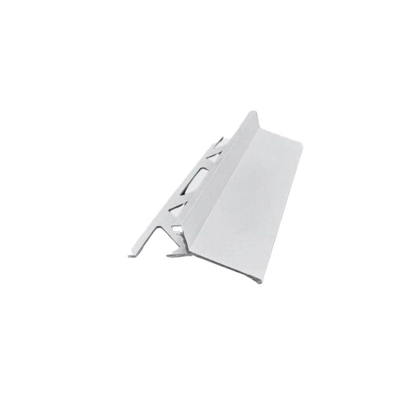 Gocciolatoio/Giunzione LINEA in Alluminio per Balconi e Terrazze - barra 2,7 metri (Bianco RAL 9010, Gocciolatoio)