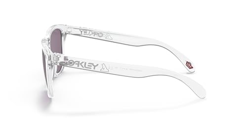 Oakley Man Sunglasses Clear Frame, Prizm Grey Lenses, 54MM2