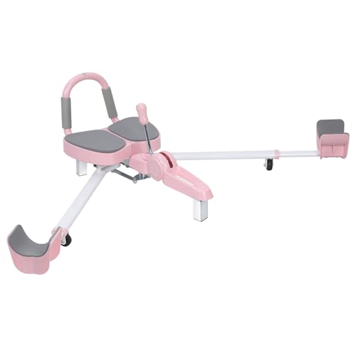 diowewea Heavy Duty 330lbs Leg Stretcher Machine - 230° Split Stretcher for Ballet, Dance, Gymnastics & Yoga, Professional Flexibility Trainer Pink