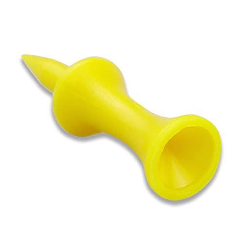 Zivisk-tee-de-Golf-Plastico-100-Piezas-Amarillo-44mm
