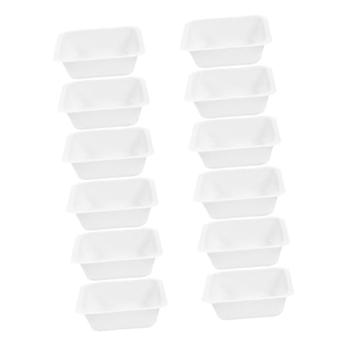 Cabilock Medium Square Plastic Weighing Trays 12pcs Lab Weighing Dishes Anti-Static for Accurate Measurements