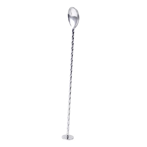 DECHOUS 1 Pc Cocktail Spoon Spiral Spoon Bar Spoon Stirring Rod Stainless Steel Scoop Mixing Spoons Spiral Stirring Rod Coffee Mixer Stick Stirring Spoon Drinks