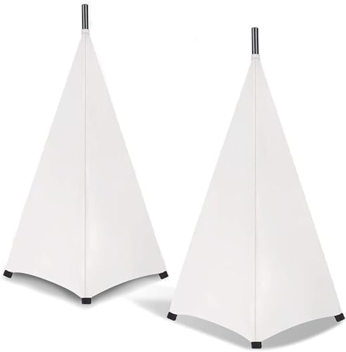 Liseng Lot de 2 coques de support de haut-parleur, support de haut-parleur, trépied, voile, pour salle de répétition DJ, discothèque, scène et trépied,...