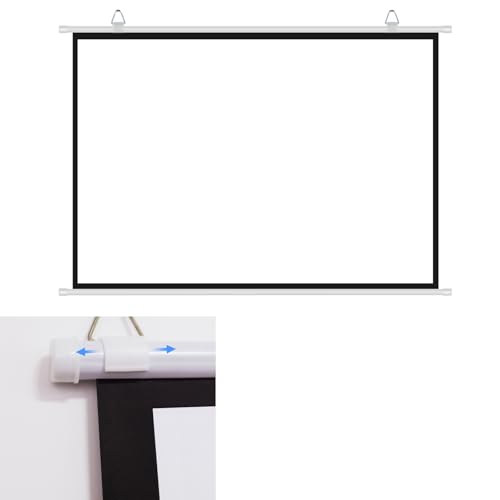 Pantalla de proyector manual 72 pulgadas 16:9 blanca