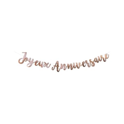 Guirlande Joyeux Anniversaire Rose Gold Cover