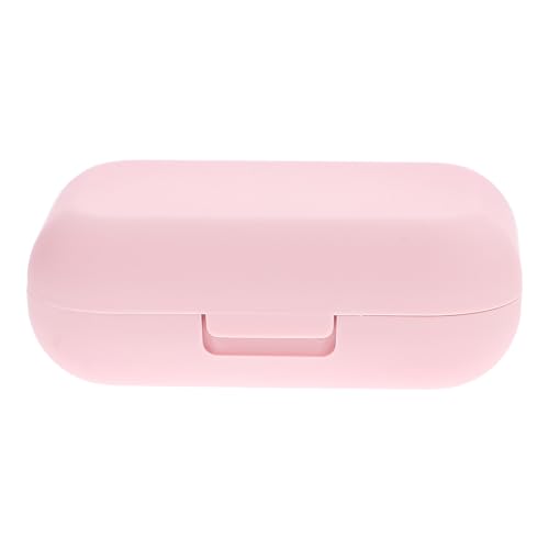 LALADEFIEE Caja Decorativa para Lentes de Contacto Herramienta para Extracción y Compartimento Doble, Estuche Compacto para Mujeres y Niñas