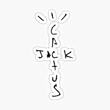 Cactus Jack - Black Sticker Graphic - Auto, Wall, Laptop, Cell, Truck Sticker for Windows, Cars, Trucks