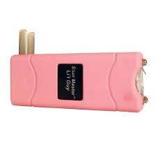 Stun Master 12 Million Volts L'il Guy Pink Stun Gun with Flashlight and Nylon Holster