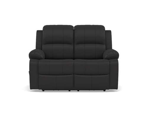 Bestmobilier - Armand - Canapé 2 Places Relax électrique en Simili, Noir