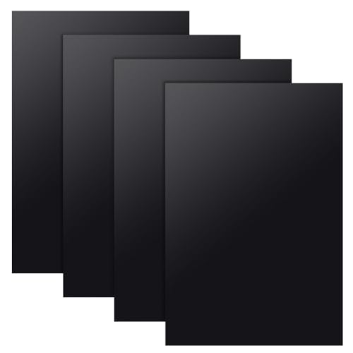 OLYCRAFT 4 Blatt Schwarze ABS-Kunststoffplatte 30x20 cm ABS-Kunststoffplatten 1 mm Dicke Hartplastikplatte Für Architekturmodelle Sandtisch Baumodell-Materialbedarf