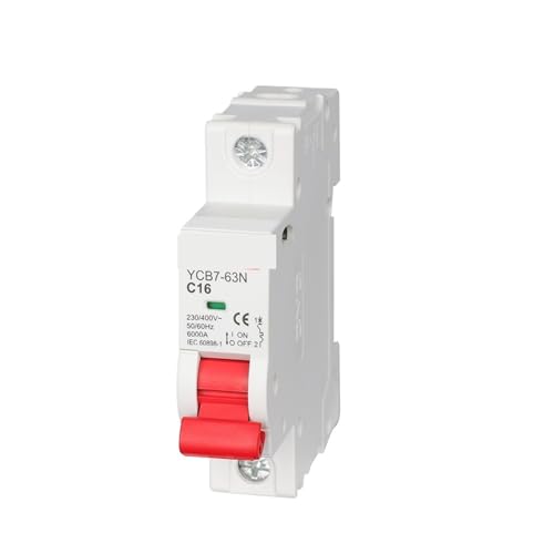 Disyuntor de montaje en riel DIN YCB7-63N 1P robustez con tecnología YCB6H-63