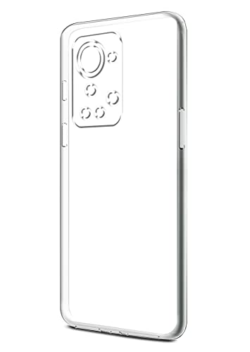 Image of WOW IMAGINE Crystal Clear Transparent Back Case Cover for 1+ OnePlus Nord 2T 5G | Full Device & Camera Protection Shockproof TPU Silicone Back Cover Case - Transparent