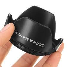 52mm Flower Lens Hood Screw Mount for Canon Nikon Sony Olympus Pentax & All Other Digital SLR Cameras (52mm Flower Lens Hood)