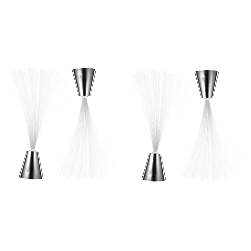 DOITOOL 4pcs Color Changing Fiber Optic Lamp Novelty Ambient Lighting Battery Safe Material Relaxing Home Decor for Nighttime Atmosphere