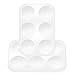 Penta Angel Art Paint Tray Palette 3Pcs 6 Well Plastic Rectangular Paint Tray for Kids Watercolor Painting (Square-3PCS)