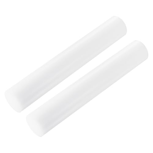 Image of MECCANIXITY ABS Plastic Rod Round Solid Bar 50 mm x 300mm White for DIY Model Material, Architectural Model Making, DIY Sand Table, Pack of 2